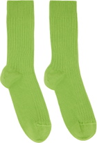 Baserange Three-Pack Multicolor Cotton Rib Overankle Socks