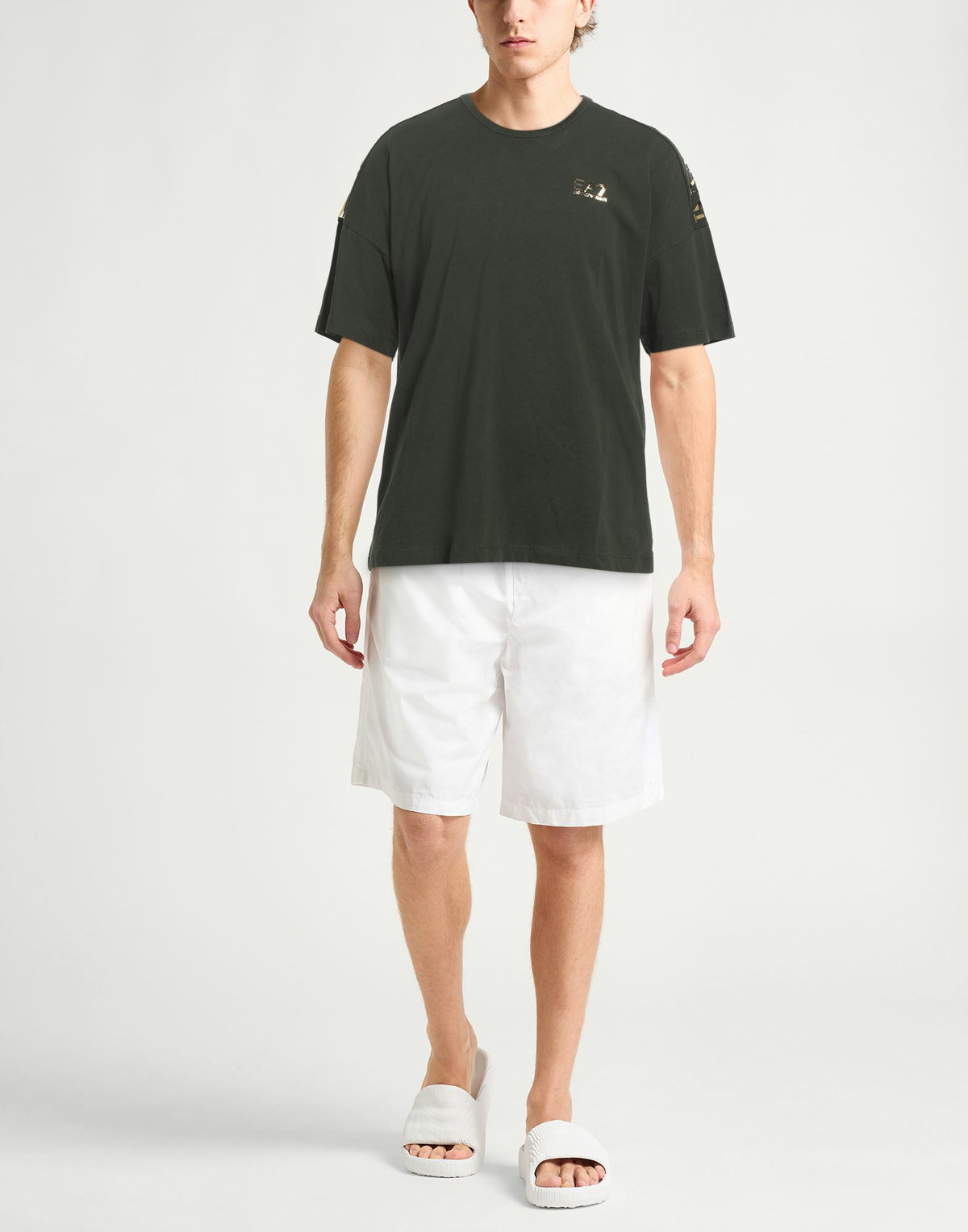 Ea7 Mens T-shirt Military in Green