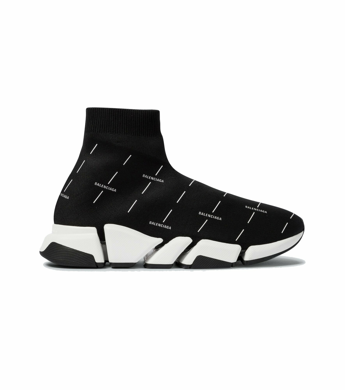 【関税&送料込】Balenciaga Speed 2.0 ホワイト の ウィメンズ Speed 2.0 Lace-Up リサイクルニット