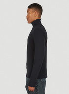 Barcode Turtleneck Top in Black