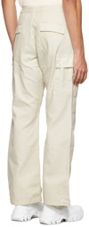 Reese Cooper SSENSE Exclusive Off-White Organic Dye Cargo Trousers