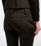 Gucci Duchess satin flared pants