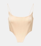 Alex Perry Satin bustier top