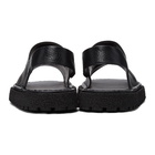 Marsell Black Sanpomice Sandals