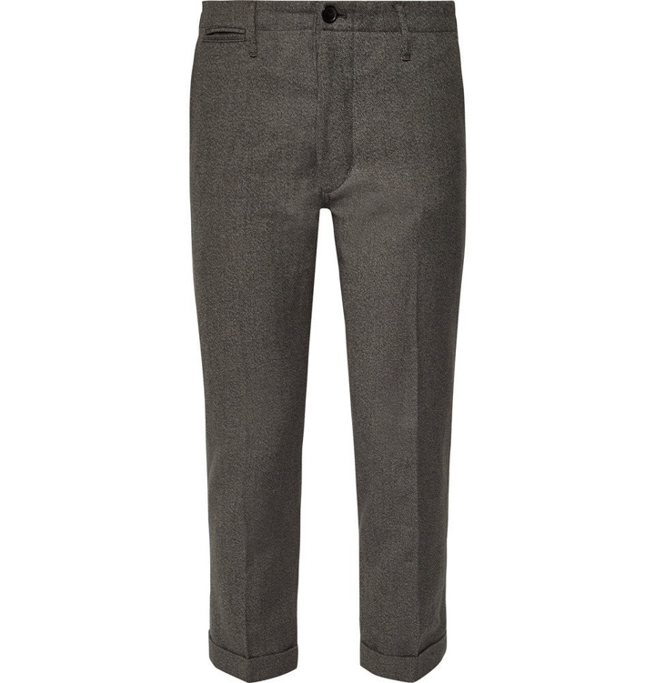 Photo: visvim - High-Water Slim-Fit Tapered Linen-Blend Trousers - Men - Charcoal