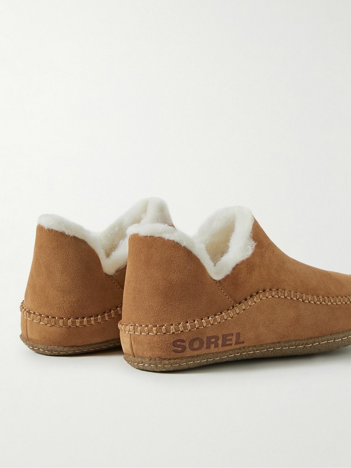 Sorel - Manawan™ II Faux Shearling-Lined Suede Slippers - Brown