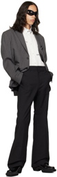 We11done Black Four-Pocket Trousers