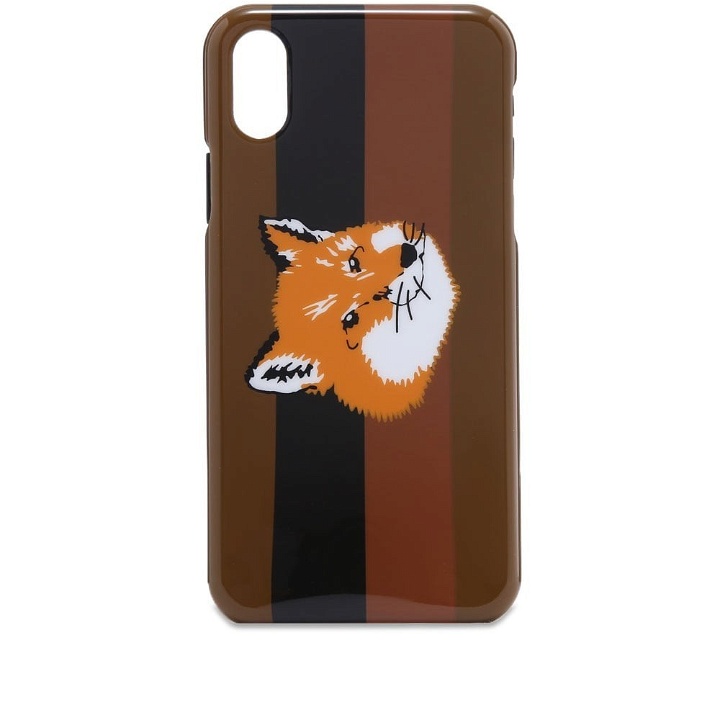 Photo: Maison Kitsuné Stripes Fox Head iPhone X Case