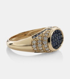 Rainbow K Lady 14kt white gold ring with sapphires and diamonds