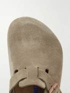 Birkenstock - Boston Suede Clogs - Brown