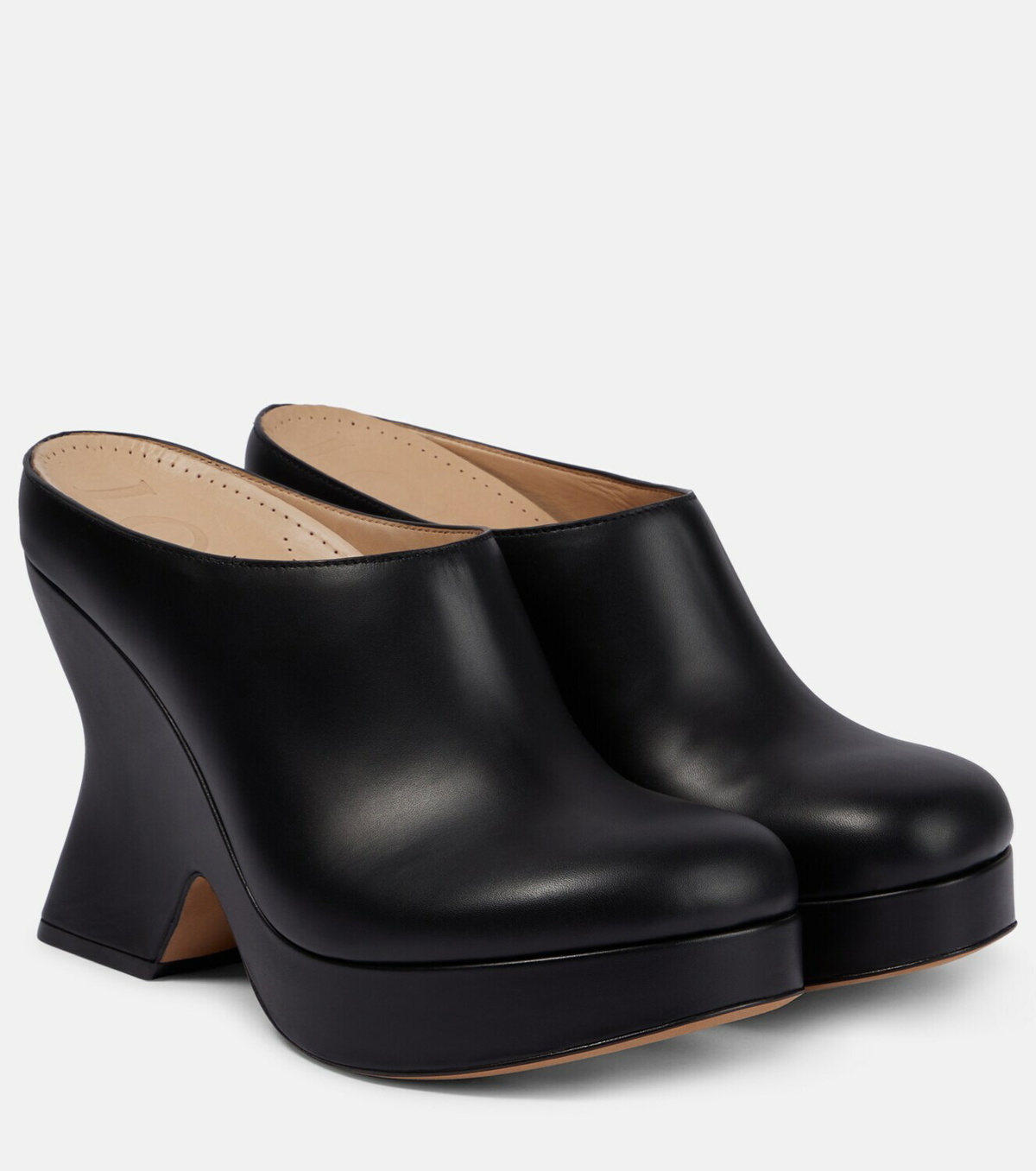 サンダル・ミュール LOEWE Terra leather platform mules Loewe Terra wedge leather mules Loewe