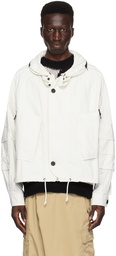 Junya Watanabe White Stowaway Hood Jacket