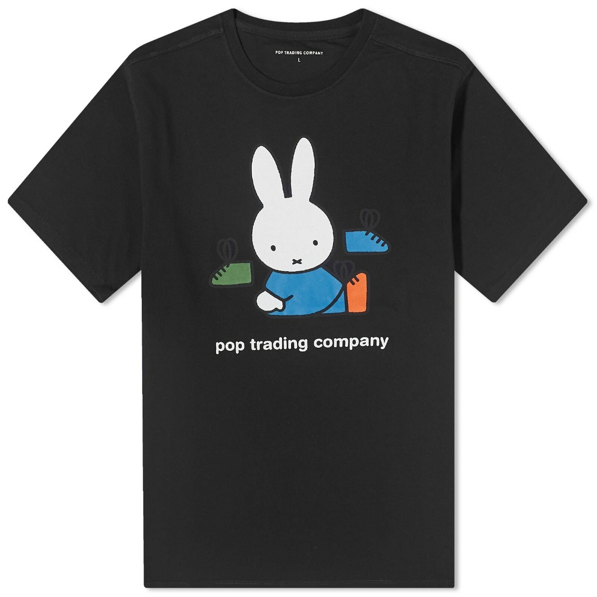 Photo: Pop Trading Company Men's x Miffy Shoes T-Shirt in Black