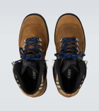 Burberry Suede lace-up boots
