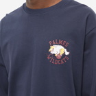 Palmes Men's Long Sleeve Wildcats T-Shirt in Navy