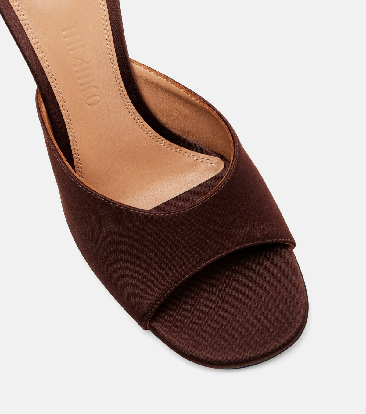 The Attico Betta 95 satin mules