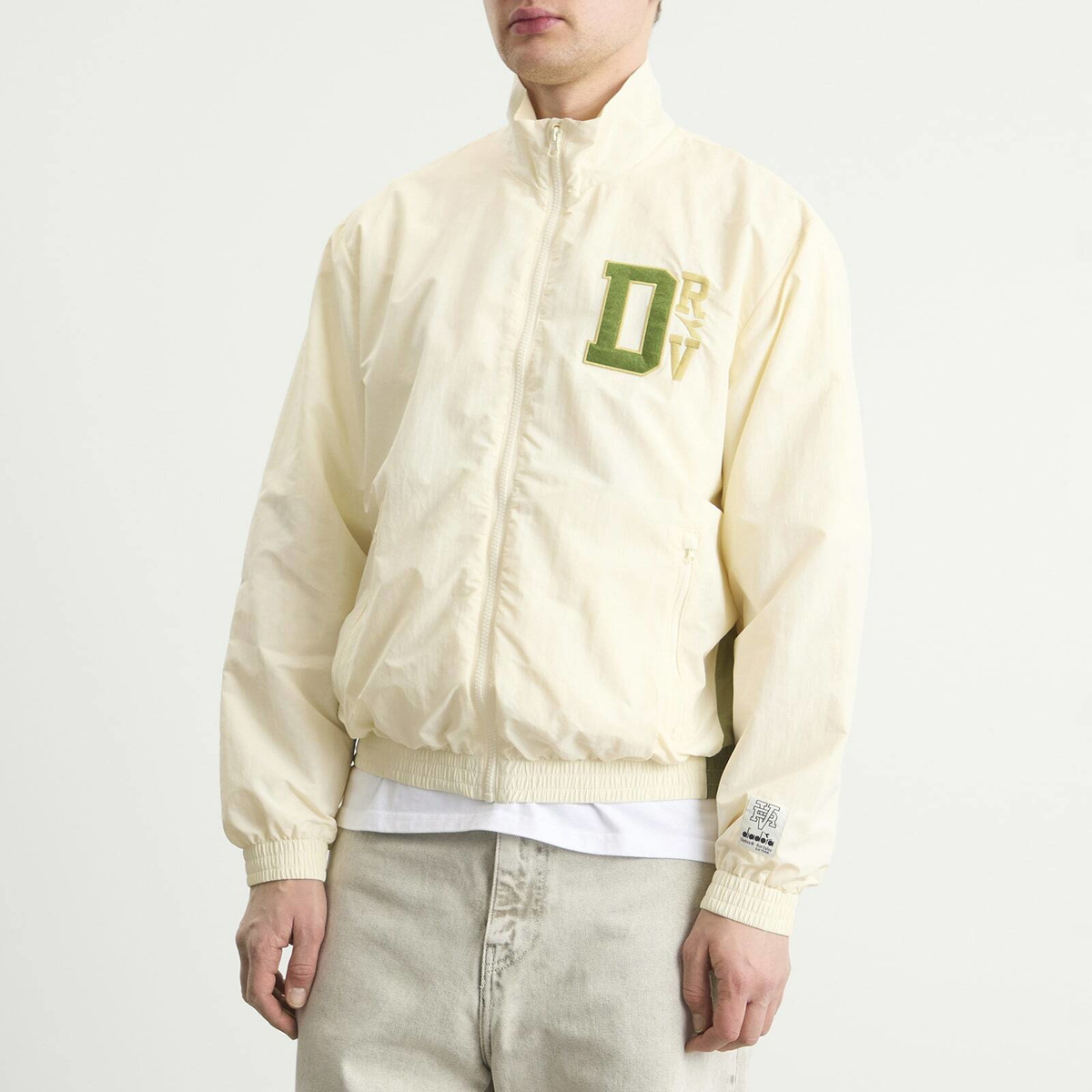 Diadora Men's Run Valley Track Jacket in Winter White
