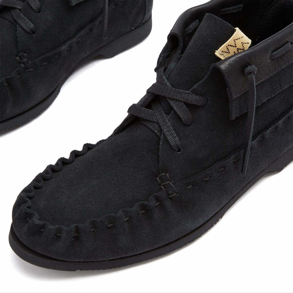 Visvim Men's Nakoda Folk Boots in Black Visvim