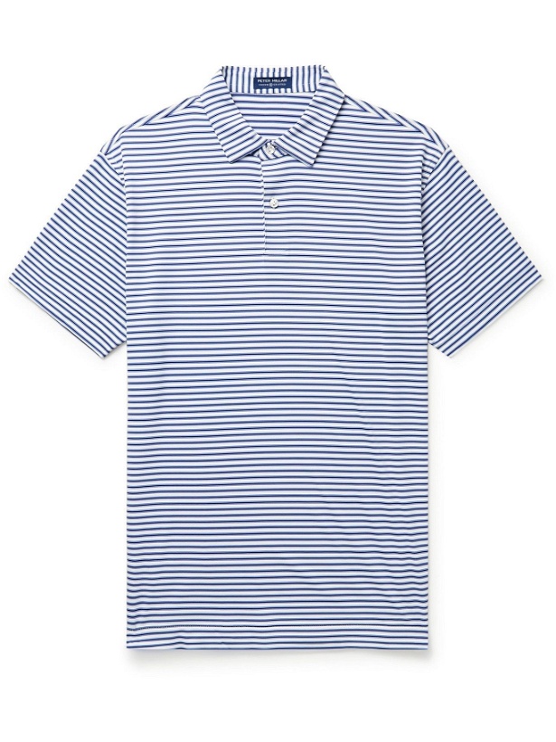 Photo: Peter Millar - Music Striped Tech-Jersey Polo Shirt - Blue