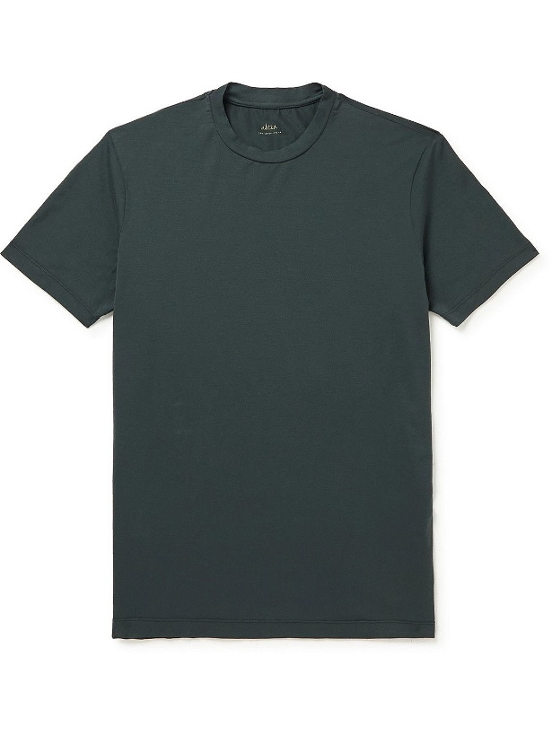 Photo: Altea - Lewis Stretch-Cotton Jersey T-Shirt - Gray