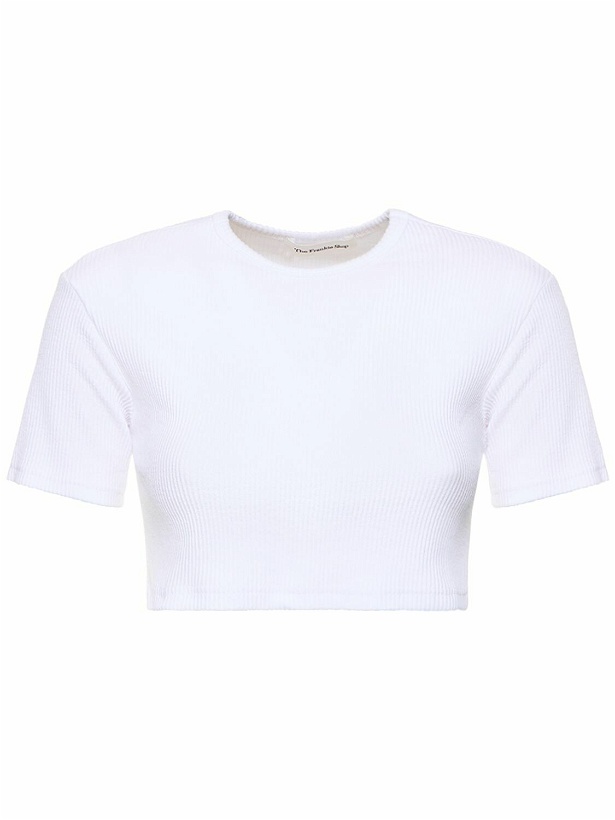 Photo: THE FRANKIE SHOP - Nico Cotton Blend Cropped T-shirt