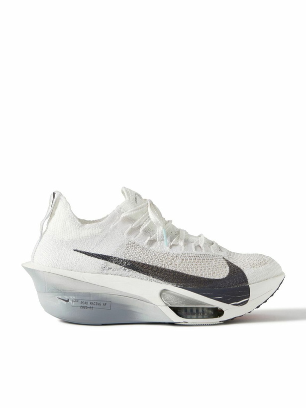 Photo: NIKE RUNNING - Alphafly 3 Road Racing Atomknit Sneakers - White