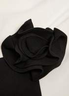 Roland Mouret Colour-blocked Crepe Maxi Dress Black