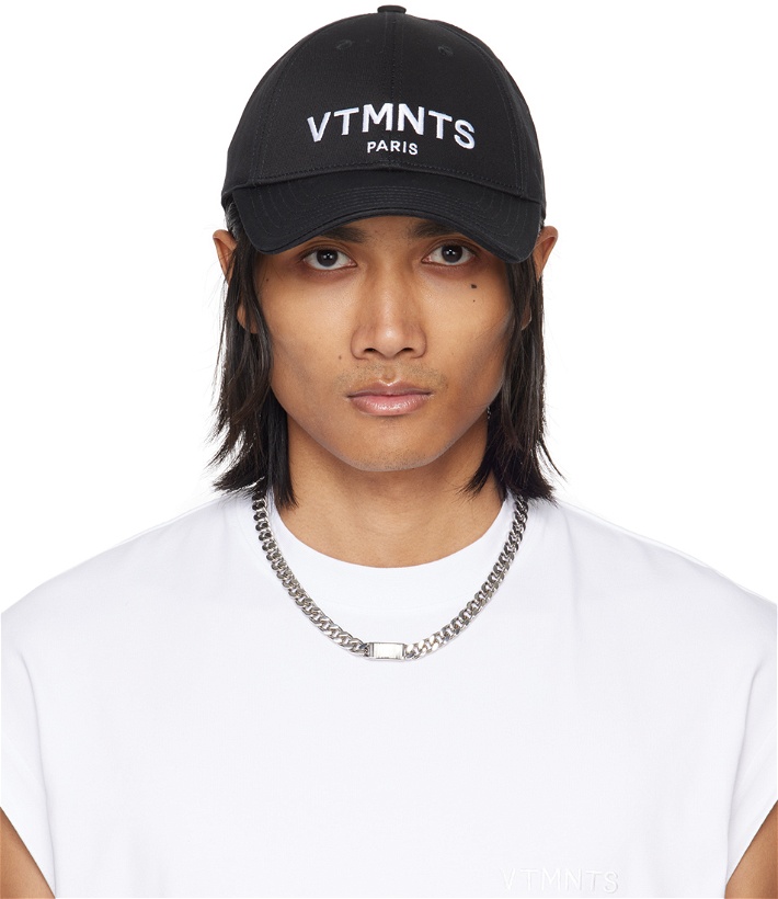 Photo: VTMNTS Black 'Paris' Logo Cap