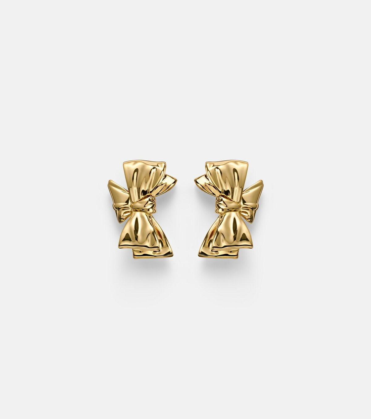 Jennifer Fisher Bow Small gold-plated earrings