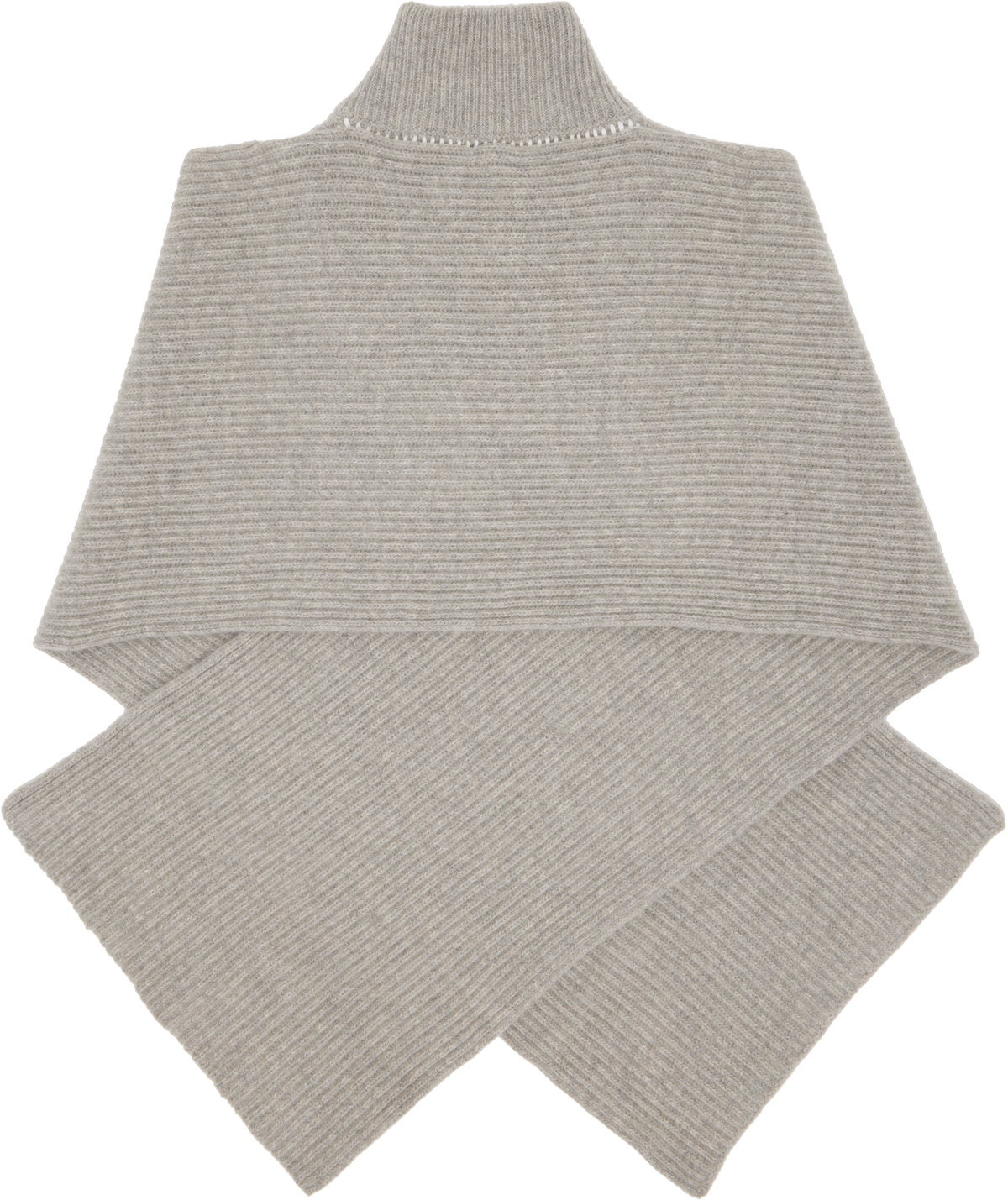 MM6 Maison Margiela Gray Fisherman Knit Camionneur Scarf