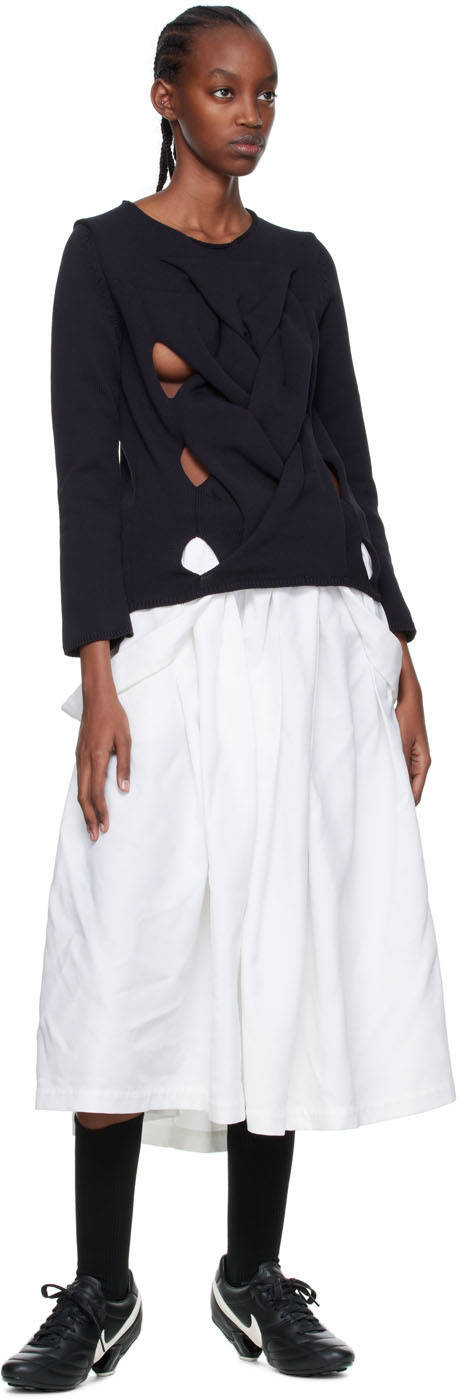 Polyester S/weather Comme des Garçons Comme des Garçons Black Polyester Sweater Comme des ...