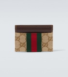 Gucci GG Canvas Web Stripe card holder