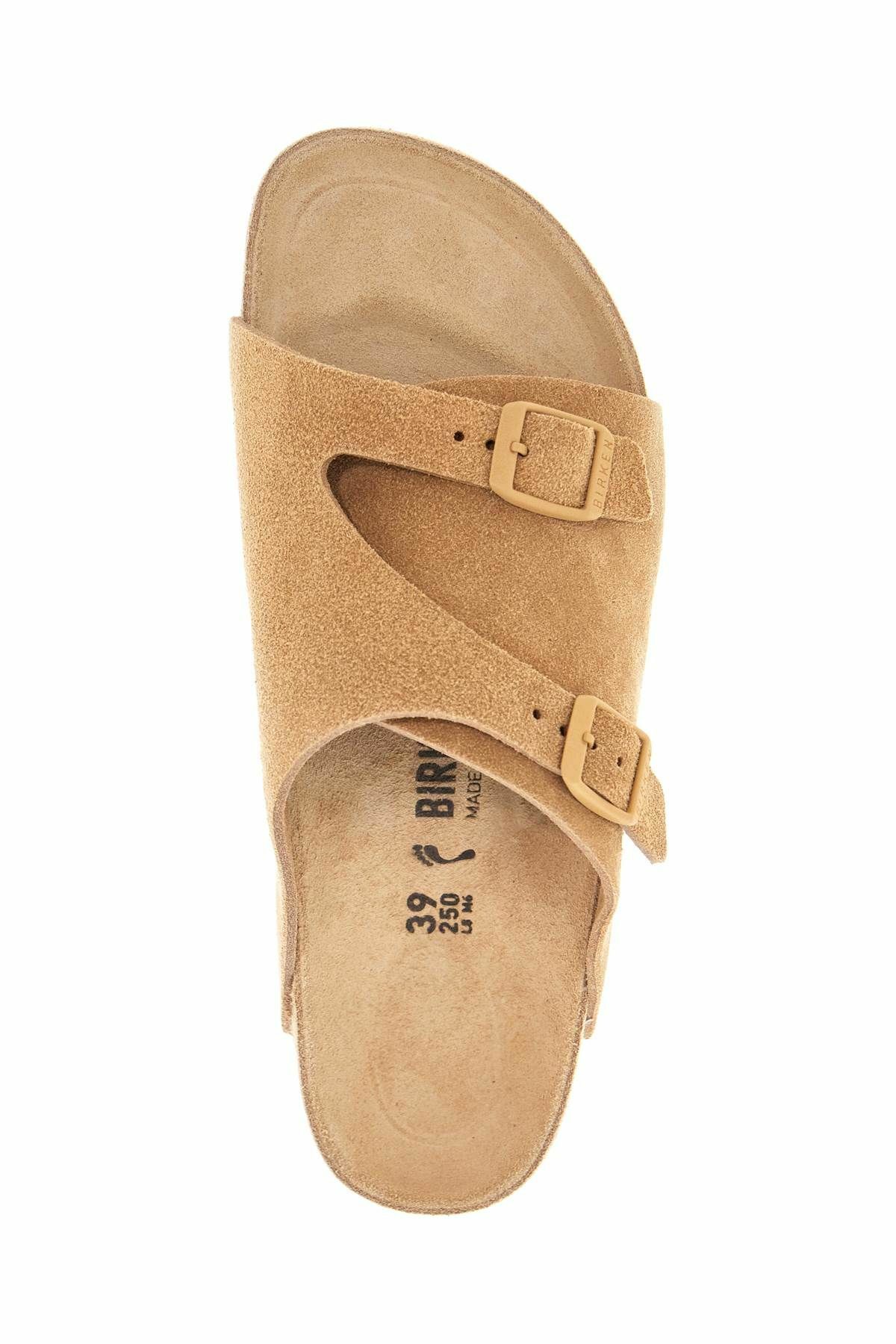 BIRKENSTOCK beige suede zurich sandals with adjustable buckles Beige