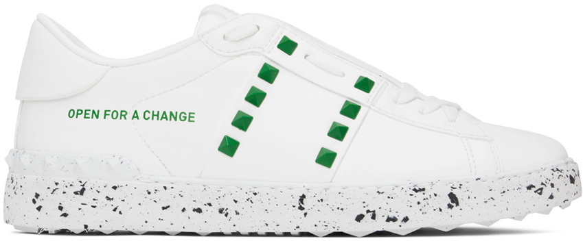 Valentino Garavani White 'Open For A Change' Sneakers