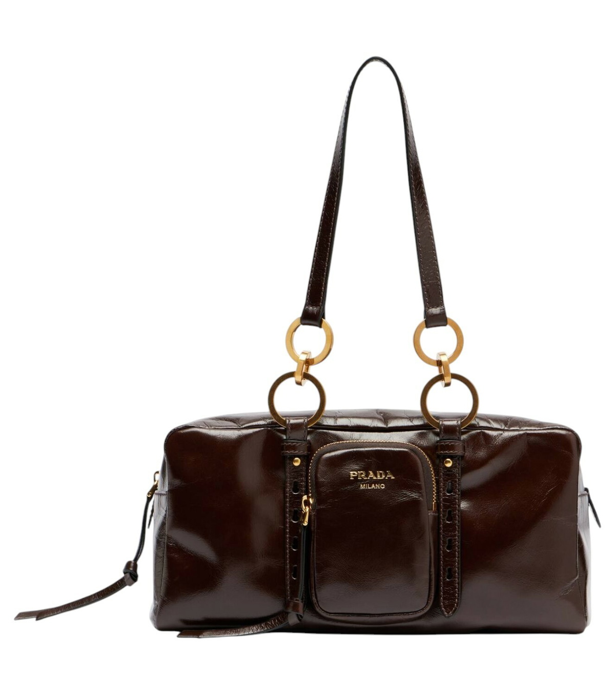 Prada Black Naplak Medium Aimã©e Shoulder Bag Prada