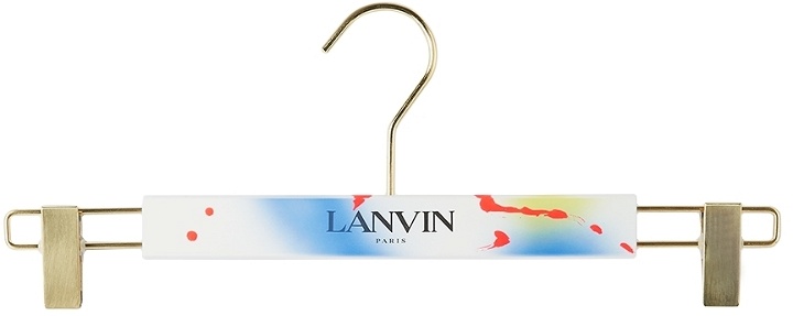 Photo: Lanvin White & Multicolor Gallery Dept. Edition Pants Hanger