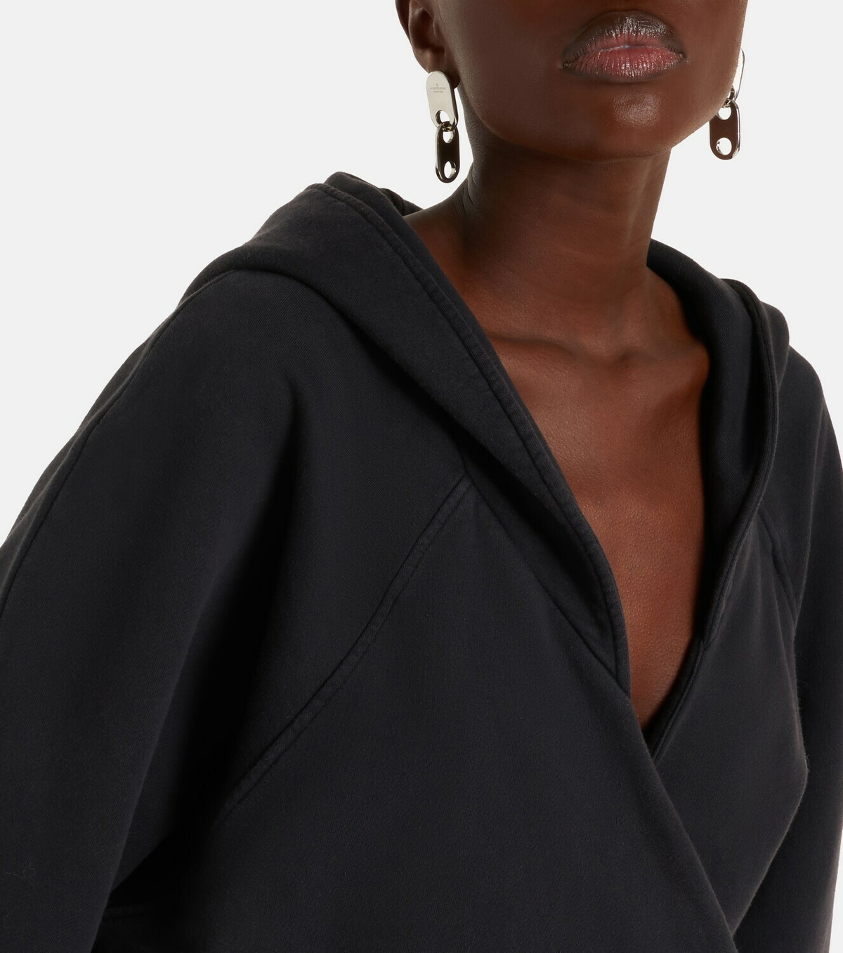 The Attico Cotton jersey sweatshirt dress