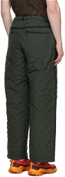 Robyn Lynch Khaki Quilted Trousers