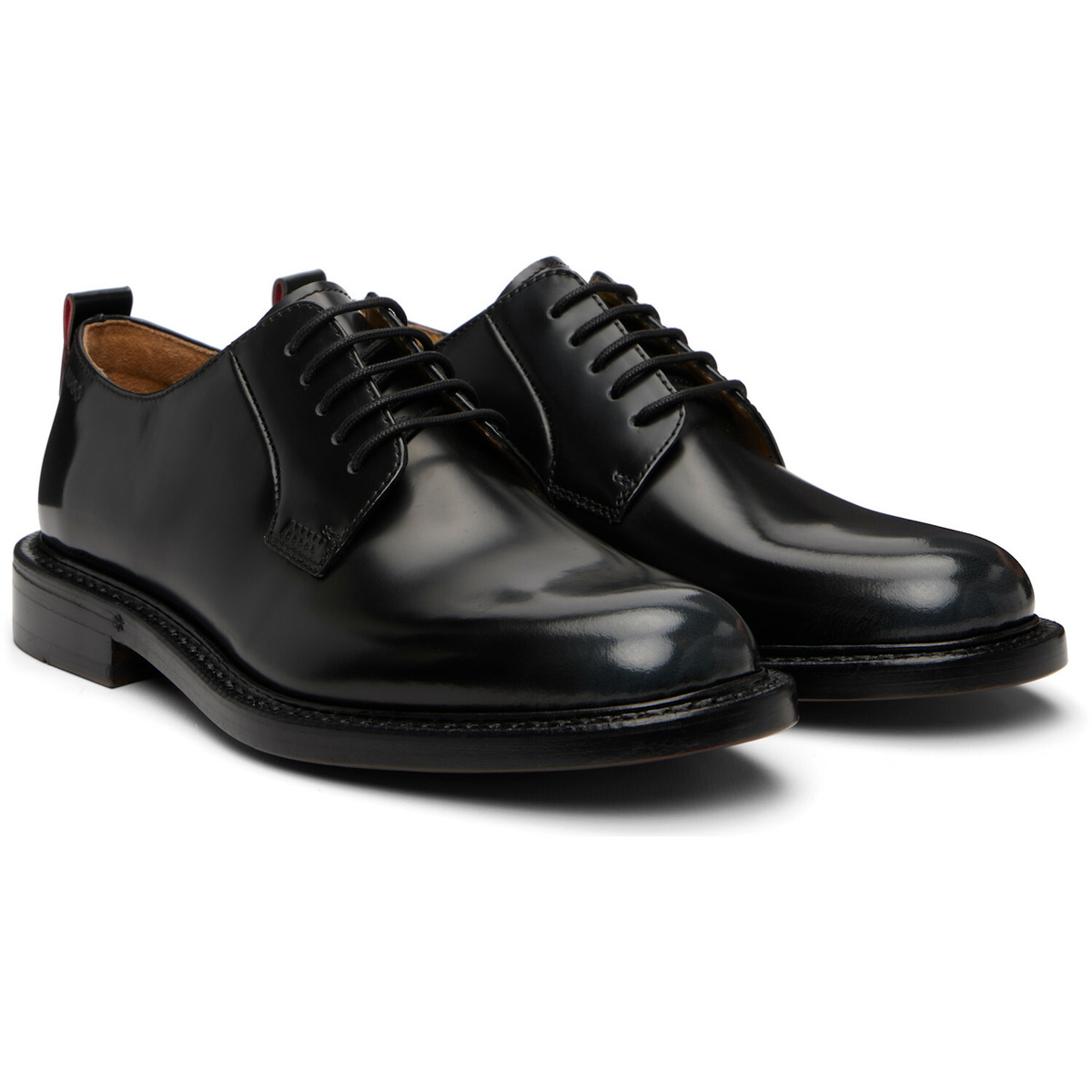 Hugo Black Leather Derbys