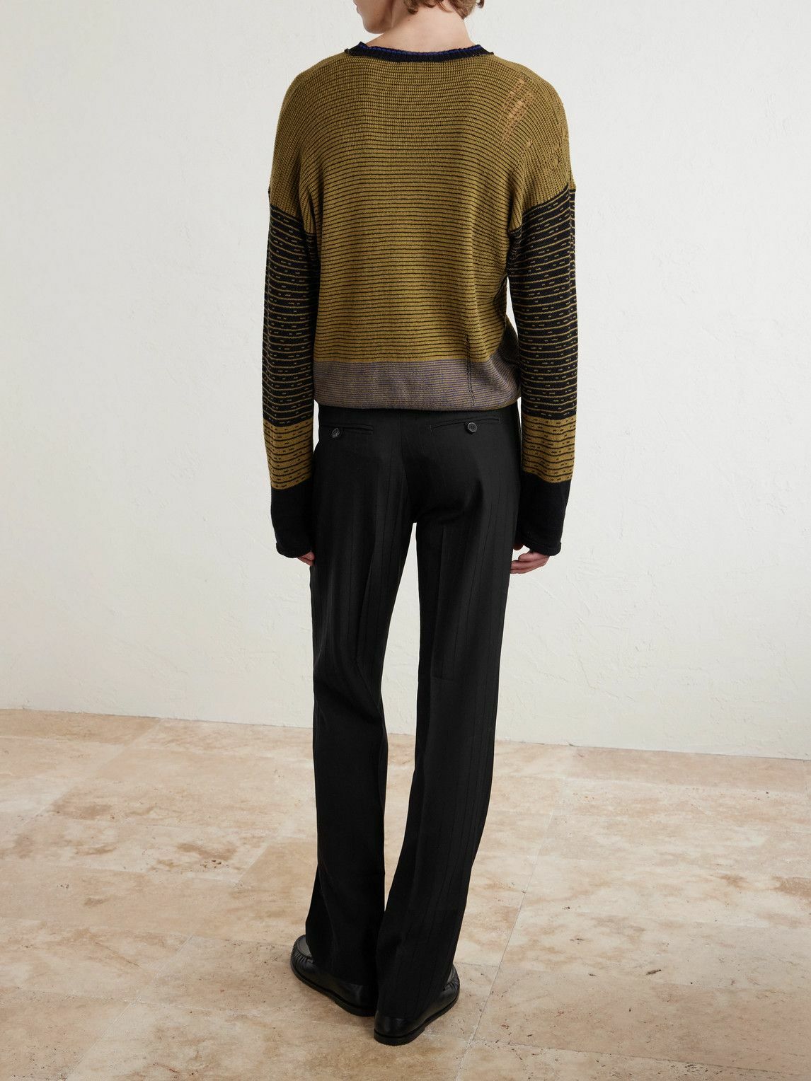 Enfants Riches Déprimés - Skinny Lieutenant Straight-Leg Pinstriped Virgin Wool Trousers - Black