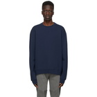 John Elliott Navy Crew Beach Sweatshirt