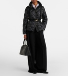 Max Mara Belted quilted down jacket