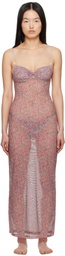 Yasmine Eslami Multicolor Nina Midi Dress
