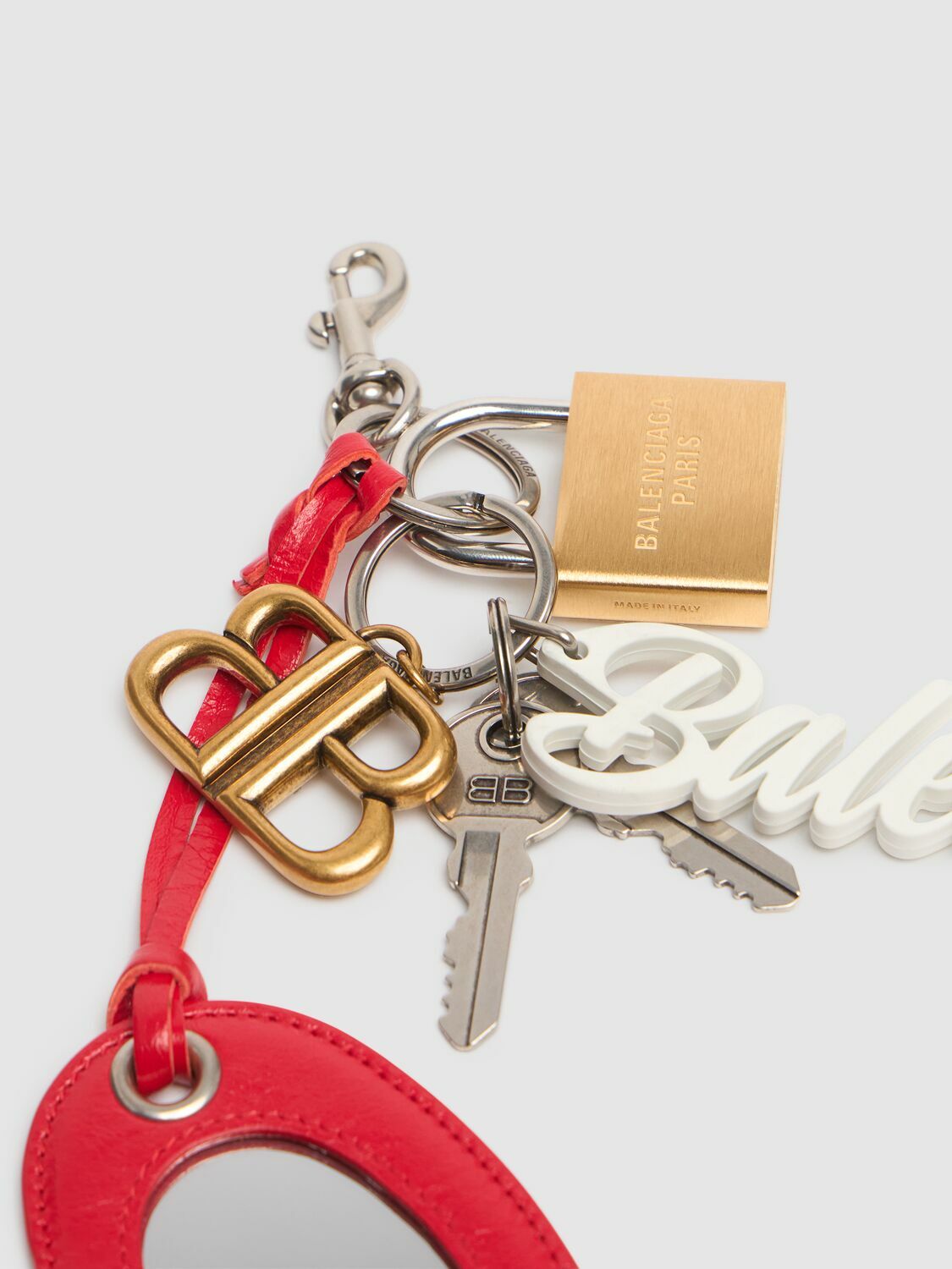 BALENCIAGA Paloma Brass Keychain Balenciaga
