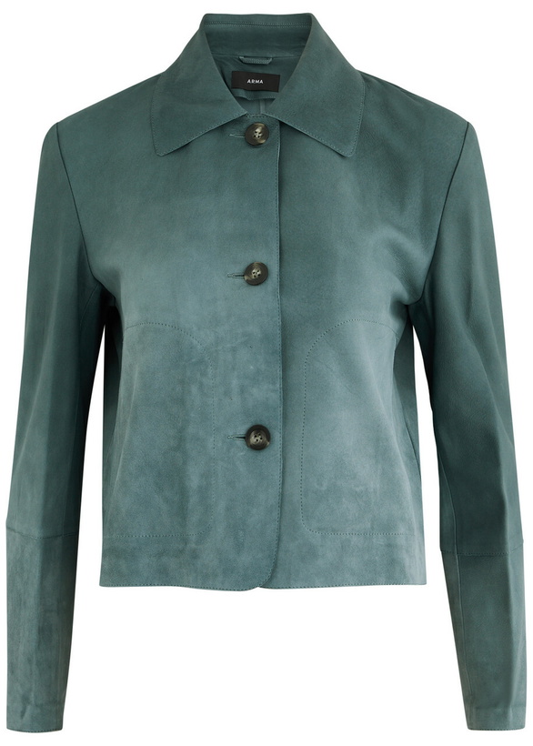 Photo: Arma Emy Dégradé Suede Jacket Blue