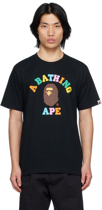 Photo: BAPE Black College T-Shirt