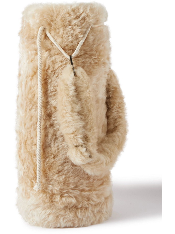 Photo: ERL - Shearling Sling Backpack