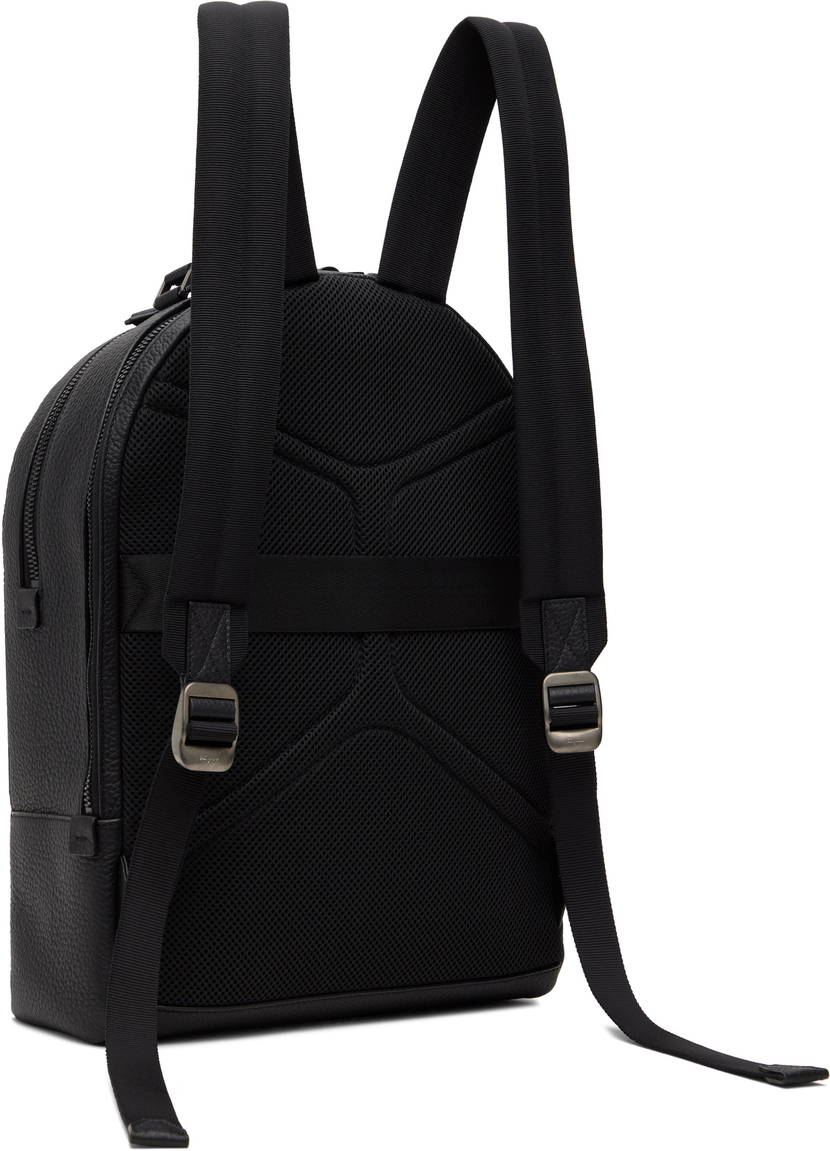 Ferragamo Black Calfskin Backpack Salvatore Ferragamo