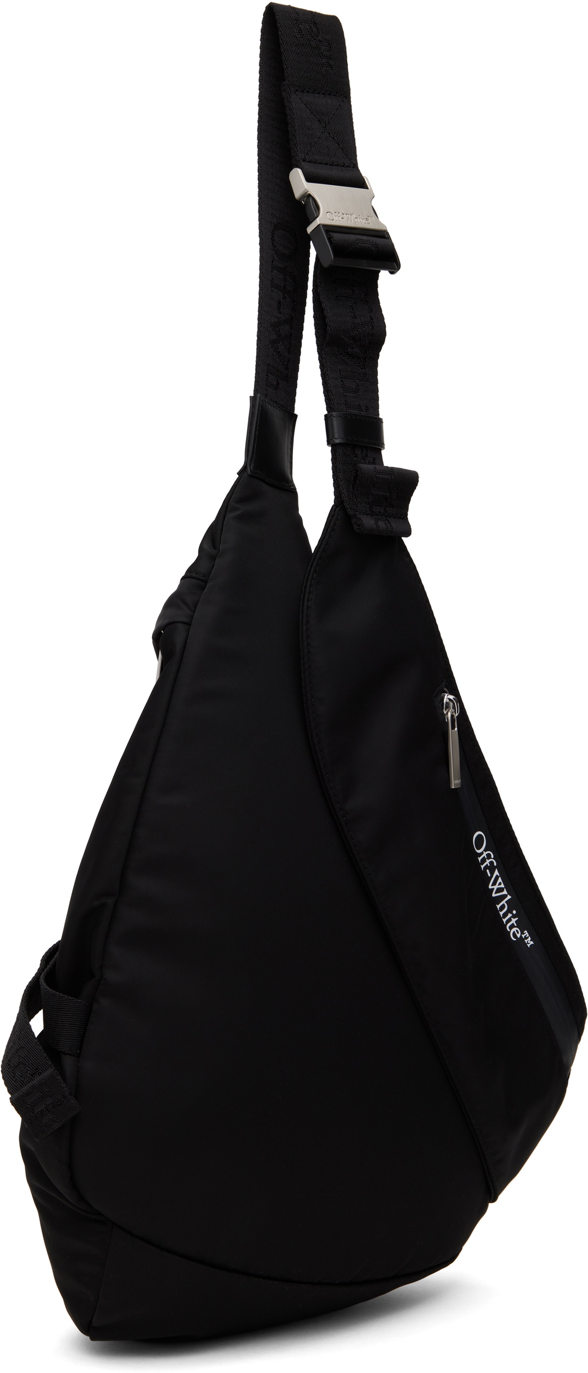 Off-White Black Nylon Outdoor Slingbag Backpack