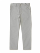 Carhartt WIP - Single Knee Straight-Leg Organic Cotton-Canvas Trousers - Gray